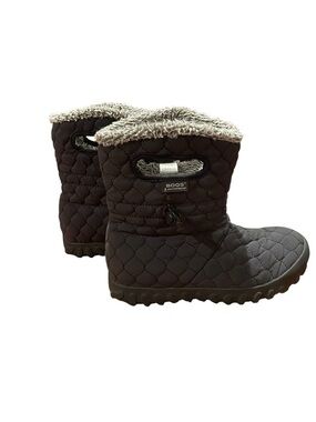Womens‎ 7 Bogs Boots B-Moc Quilted Puff Shoes Winter Pull-On Bmoc Black